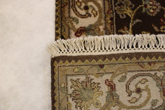 3x5 Indian Rug, Silk Flower Design Rug