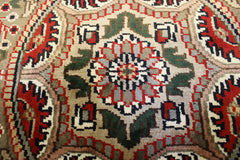 Persian Round Rug, Indian Jammu Kashmir Rug