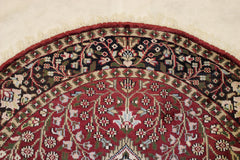 Persian Round Rug, Indian Round Rug, 4x4 Rug