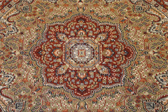 5x5 Round Rug, Indian Round Rug, Jammu Kashmir Rug