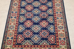 4x6 Afghan Rug, Tribal Kazak Rug