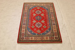 4x6 Kazak Rug, Afghan Tribal Rug