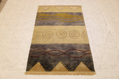 4x6 Hand Knotted Rug, Indian Oriental Rug