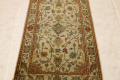 3x5 Oriental Rug, Indian Area Rug, Turkish Knot Rug