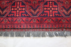 3x5 Traditional Rug, Afghan Turkman Rug