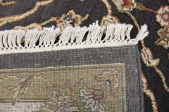 Silk Flower Rug, Persian Design Rug, 6x9 Area Rug