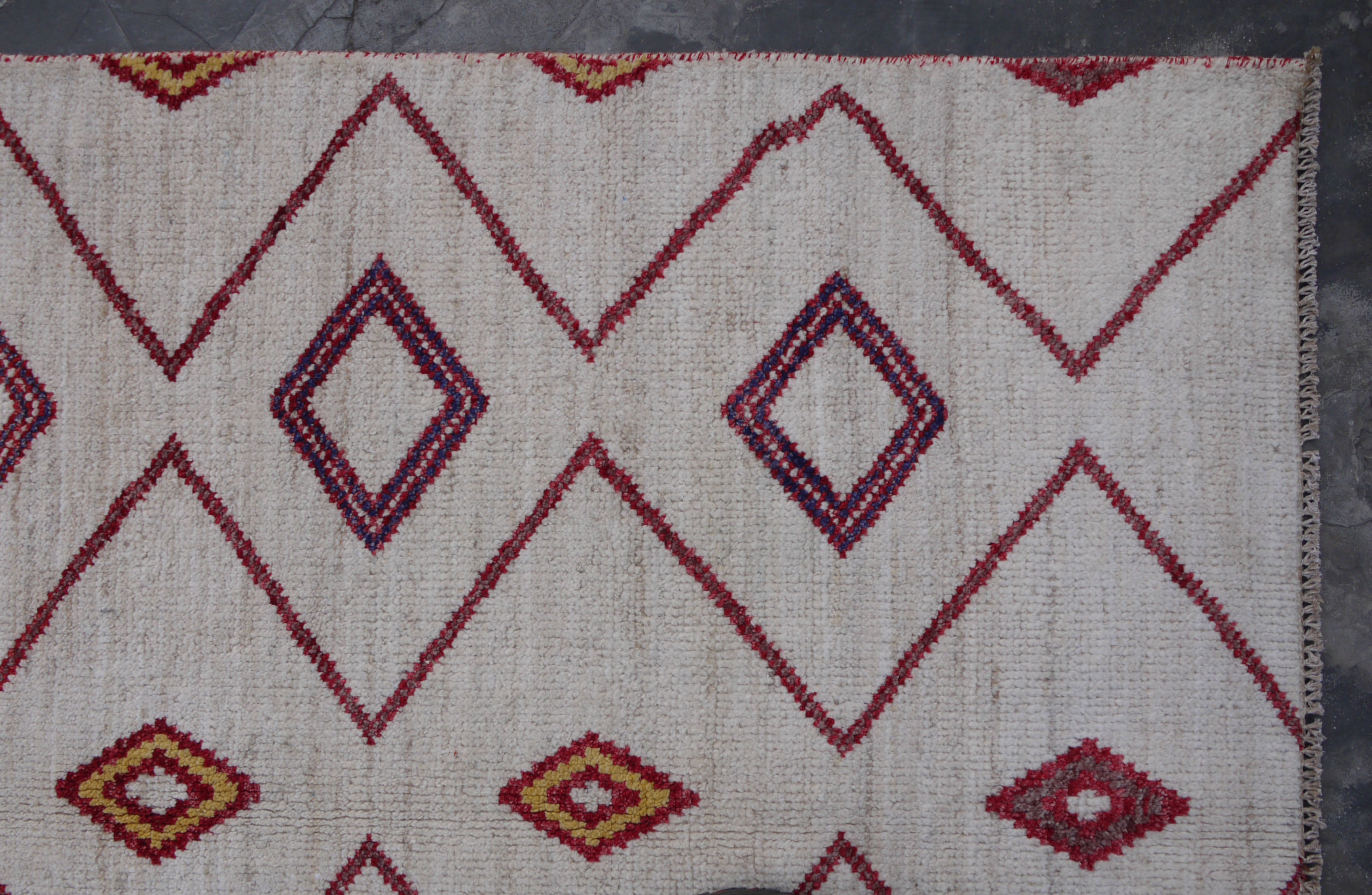 Afghan Rug, Moroccan Rug, Hand Knotted Wool Rug, 4x6 Area Rug