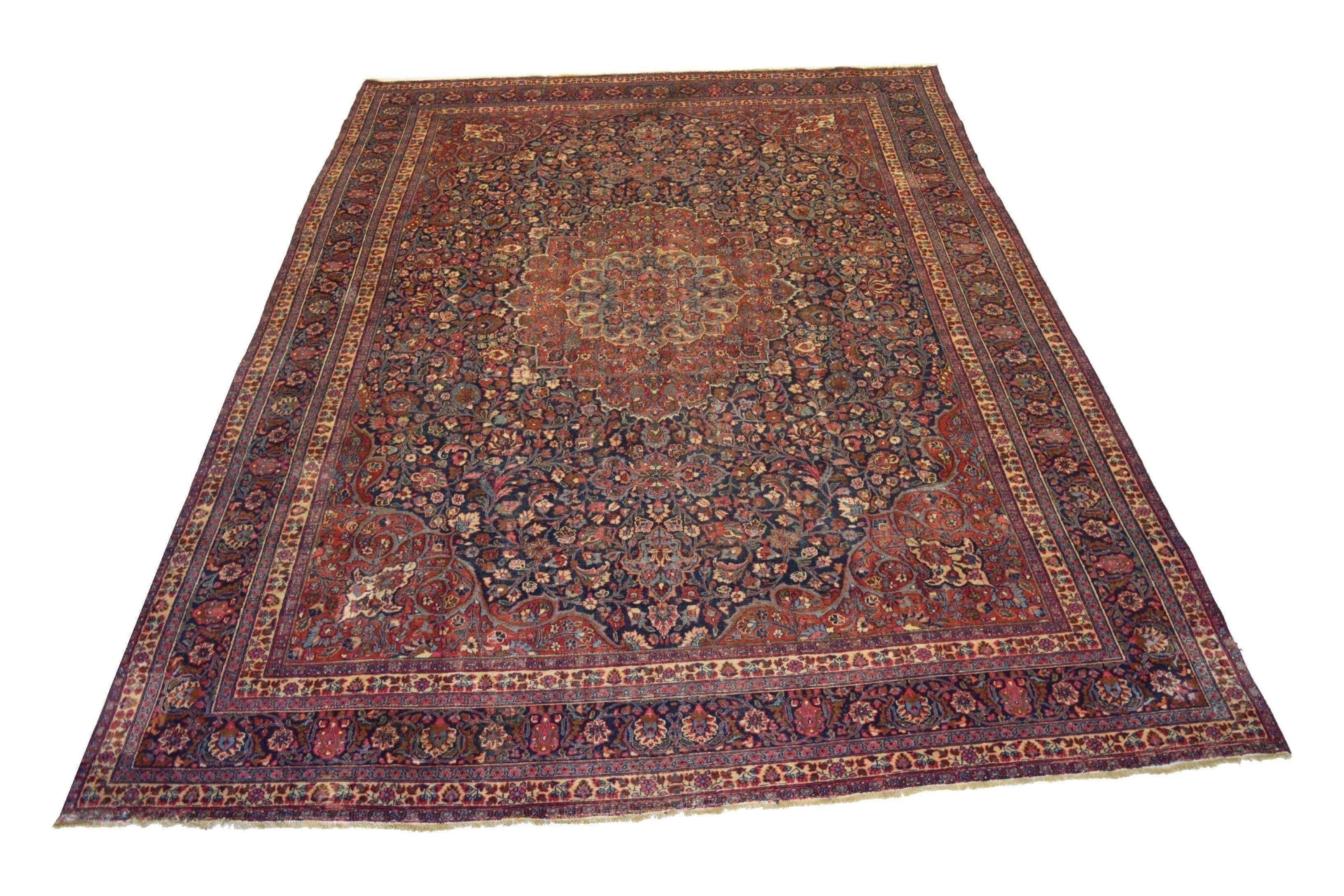 antique persian rugs, mashad rug, carpet for living room, arearugs.com, bedroom dimensions