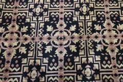 Hand Knotted Rug, Colorful Rug, Indian Wool Rug, 8x10