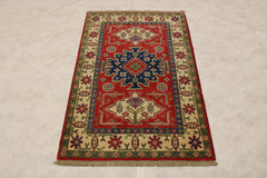 Kazak Rug, Tribal Rugs, Afgan Rugs, Elegant Rugs, 3x4 Area Rugs