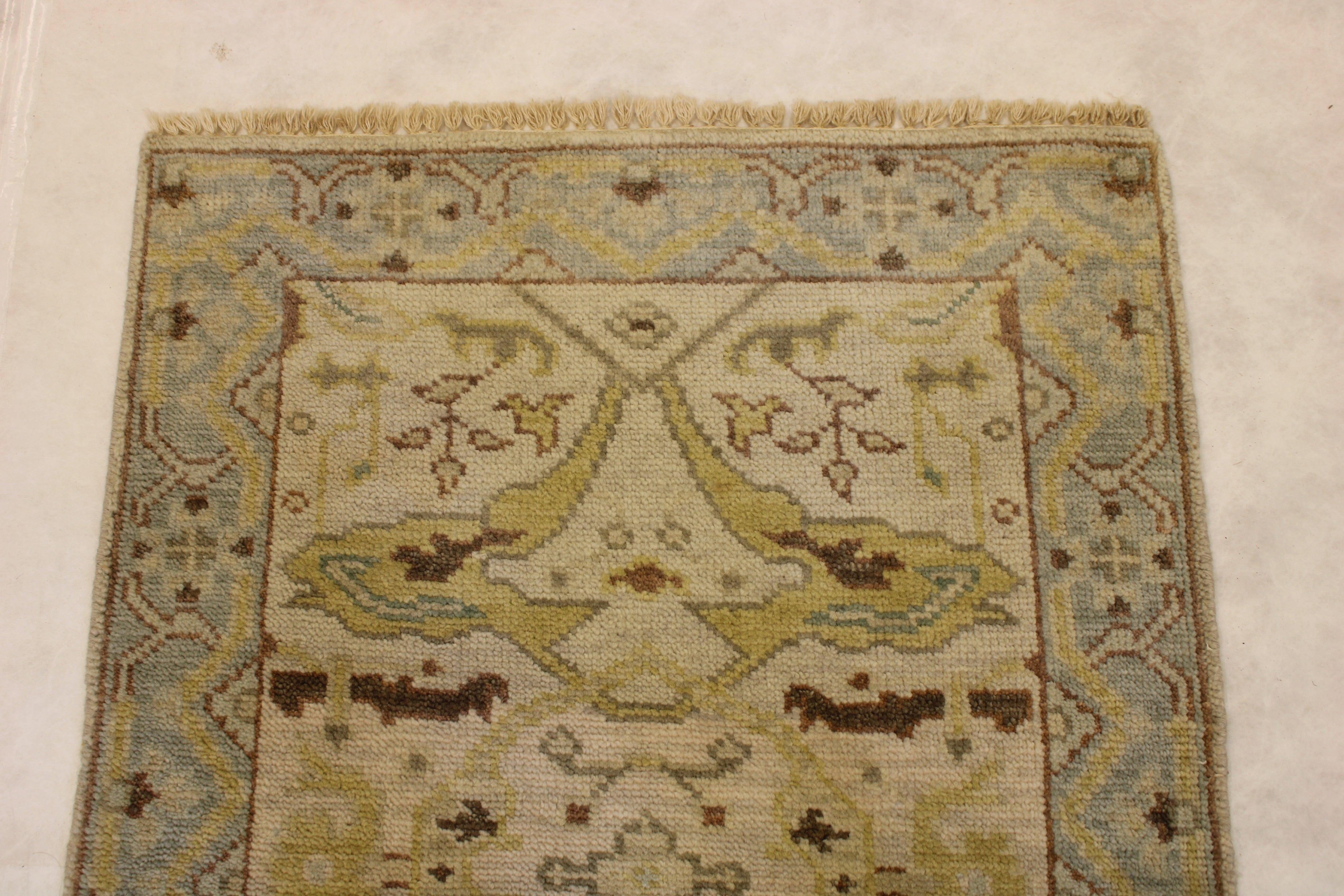 2'8" x 7'11" Oushak Hand Knotted Runner