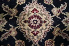 Jaipur Rug, Black Rug, Hand Knotted Oriental Rug