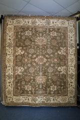 Persian Design Rug, Oushak Wool Rug, Traditional Area Rug