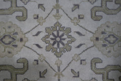 Hand Knotted Oushak Rug, Persian Wool Rug, 8x10 Area Rug