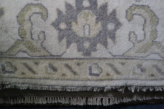 Hand Knotted Oushak Rug, Persian Wool Rug, 8x10 Area Rug