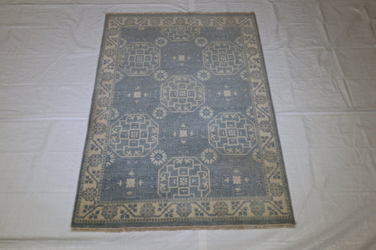 Khotan Rug, Oriental Rug, Hand Knotted Area Rug, 4x6 Rug