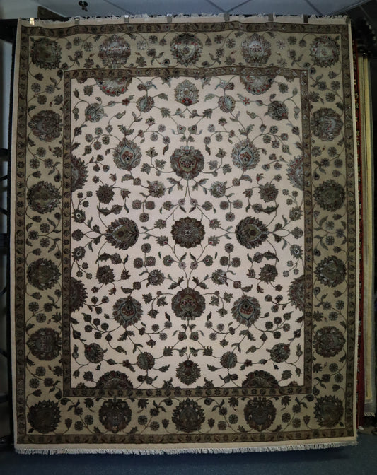 Silk Flower Rug, Persian Design Rug, Authentic Rug