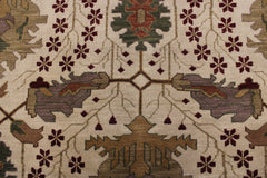 Ivory Rugs, Bright Rug, Turkish Knot Rug, Rug 9x12, Office Rugs