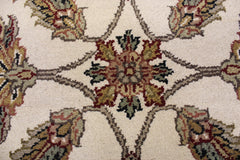 Jaipur Rug, Oriental Rug, Knotted Rugs, Ivory Rug, 9x13 Area Rugs