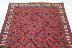 Afghan Rug, Hand Knotted Rug, 5x8 Area Rug, Wool Rug