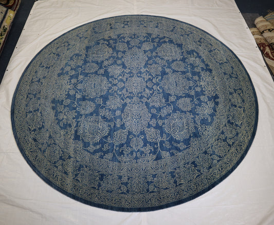 Oushak Rug, Traditional Rug, Hand Knotted Round Rug