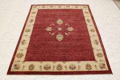 Hand Knotted Wool Rugs, Colorful Area Rugs, Bohemian Rug, Discounted Rugs, 8x10 Rug