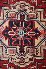 Round Rug, Hand Knotted Rug, Serapi Rug, Oriental Style Rug