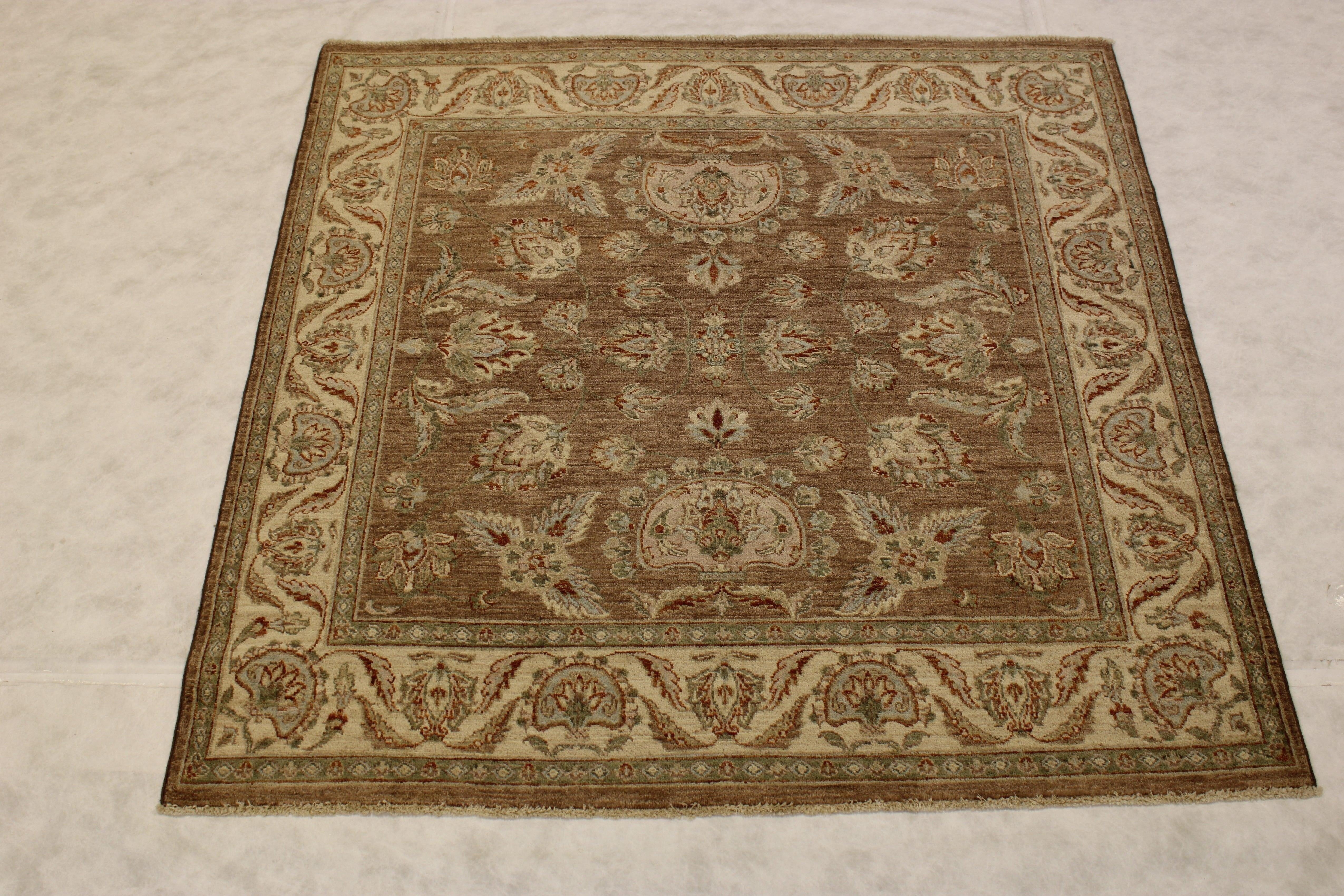 Chobi Rug, Afghan Rug, Area Rug 6x6, Living Room Rugs, Bedroom Rugs