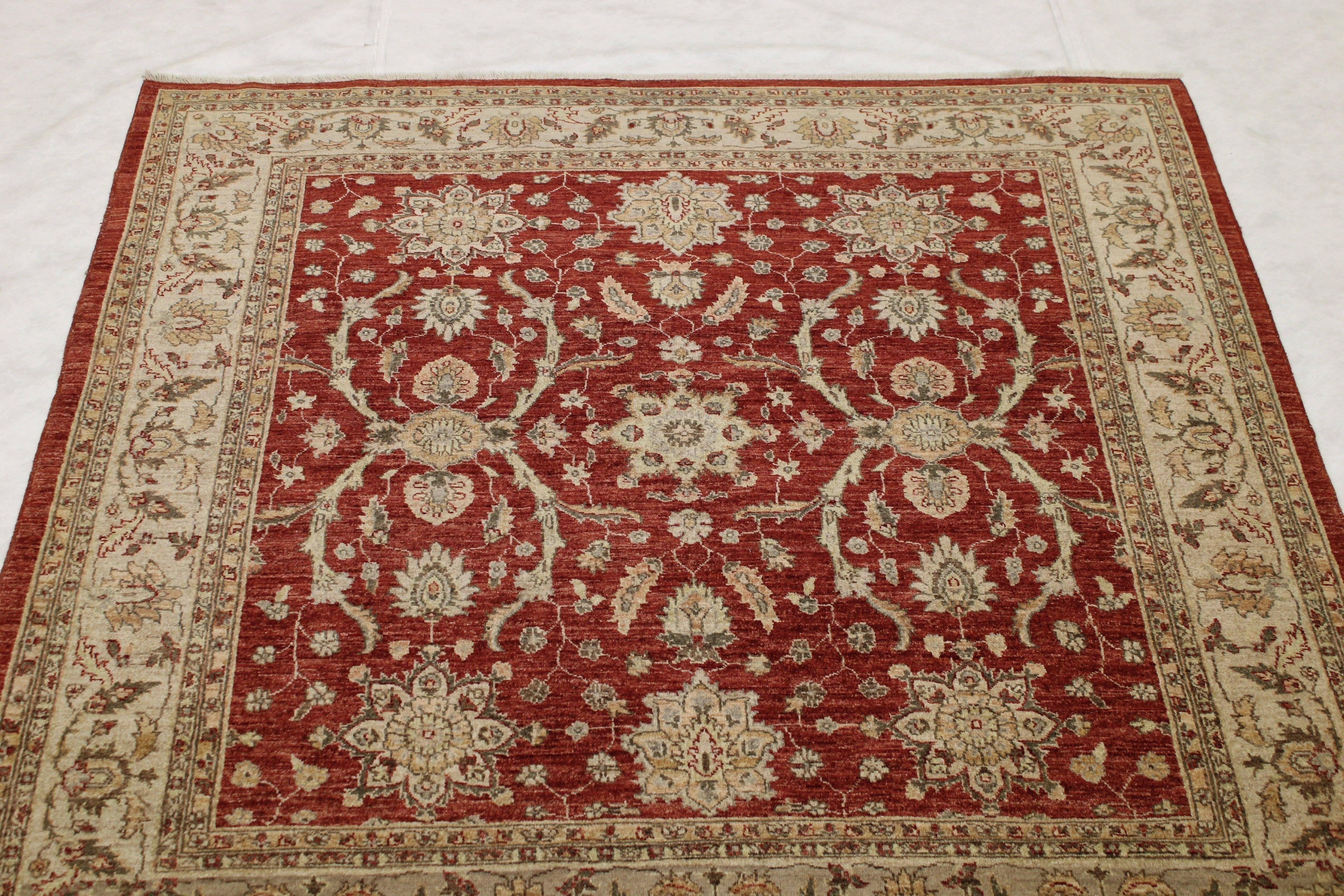 Pakistani Rugs, Oushak Rug, Red Oriental Rugs, Area Rug Sizes, Rug 6x6