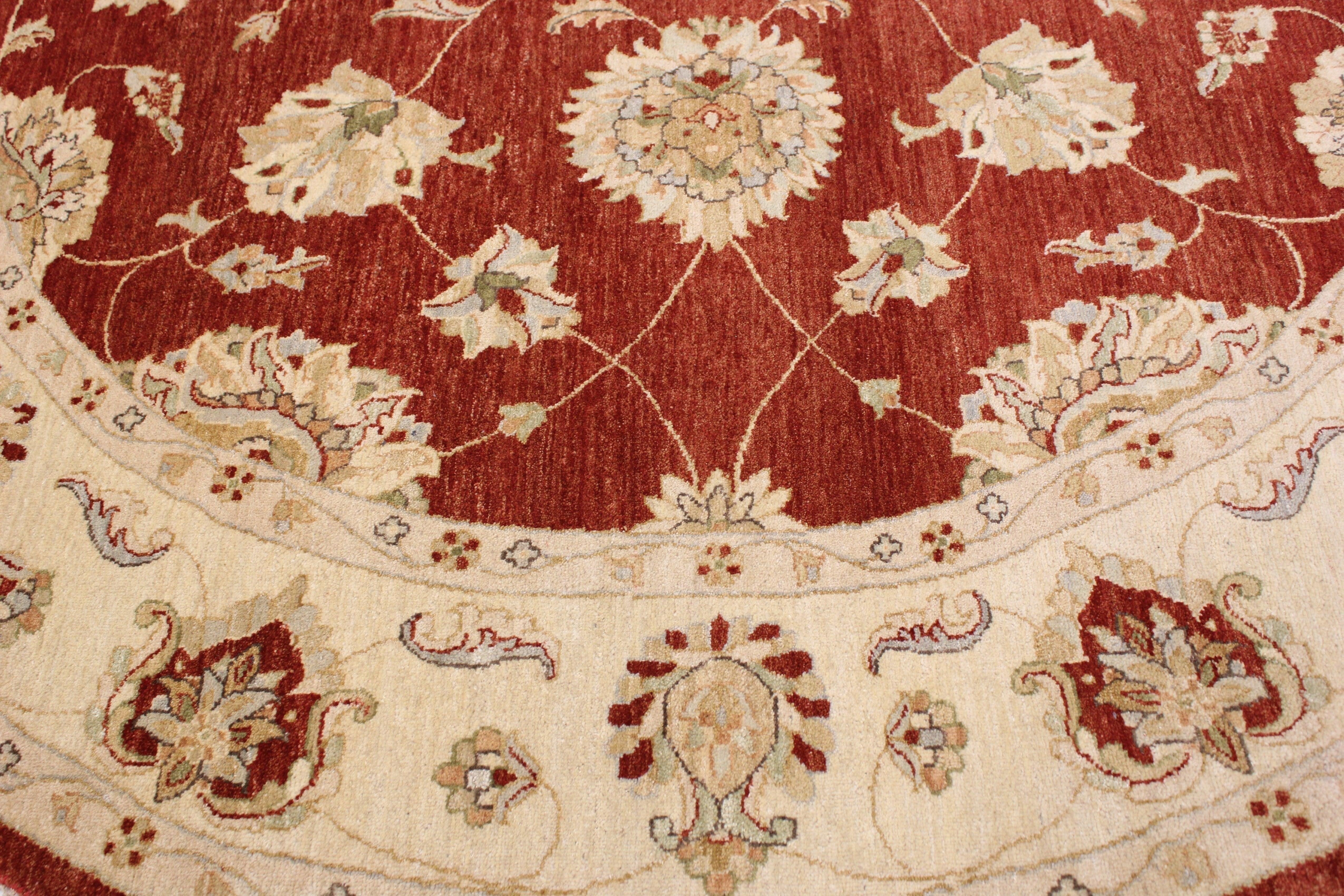 Round Rug, Traditional Rugs, Hand Knotted Rug, Indian Rugs, Rug On Carpet