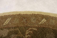 Oushak Rug, Round Rug, Vegetable Dyes Rug, Rug On Carpet, Kitchen Round Rug
