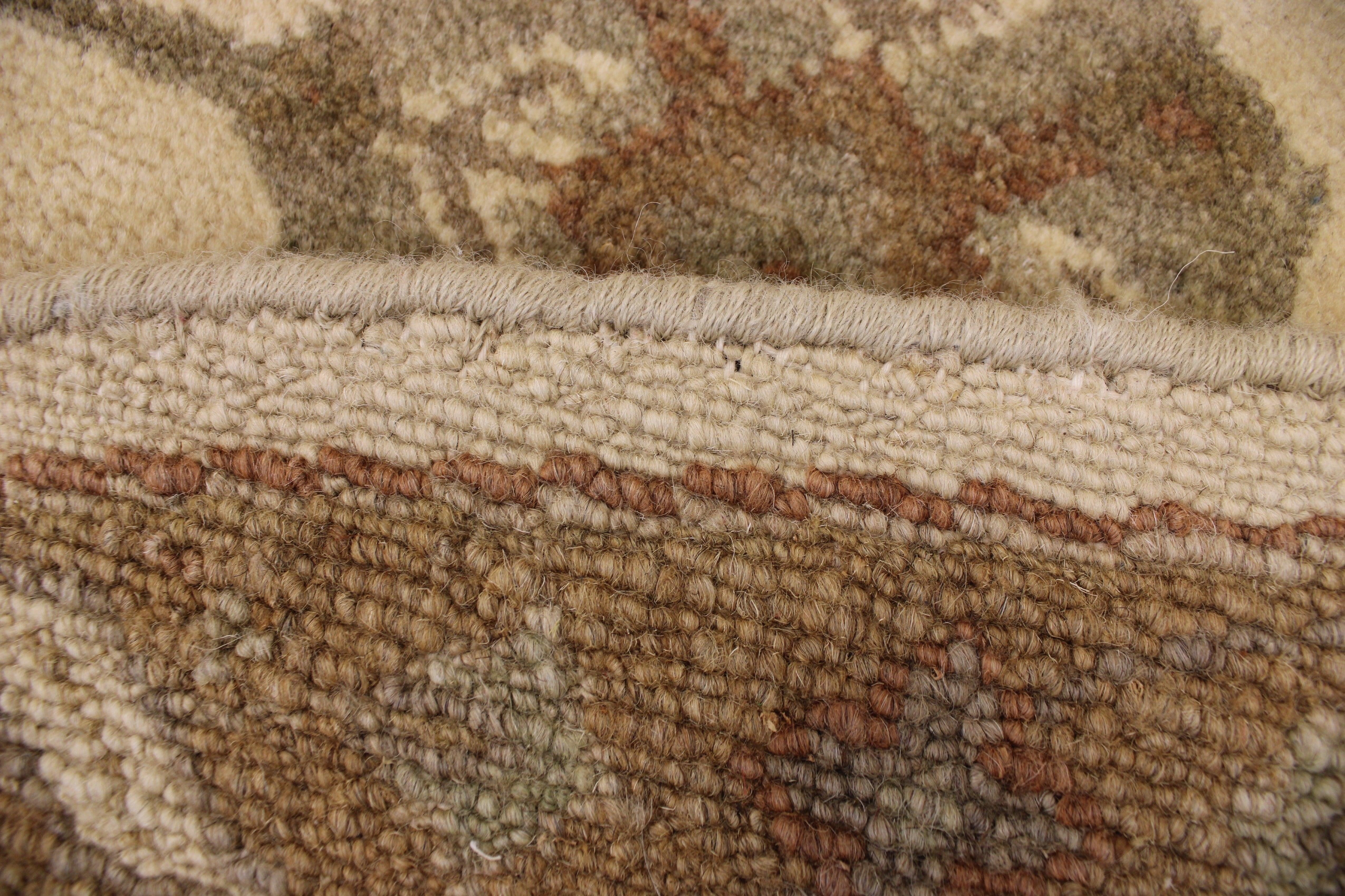 Oushak Rug, Round Rug, Vegetable Dyes Rug, Rug On Carpet, Kitchen Round Rug