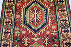 Afghan Kargahi Rug, Wool Oriental Rug, Hand Knotted Rug
