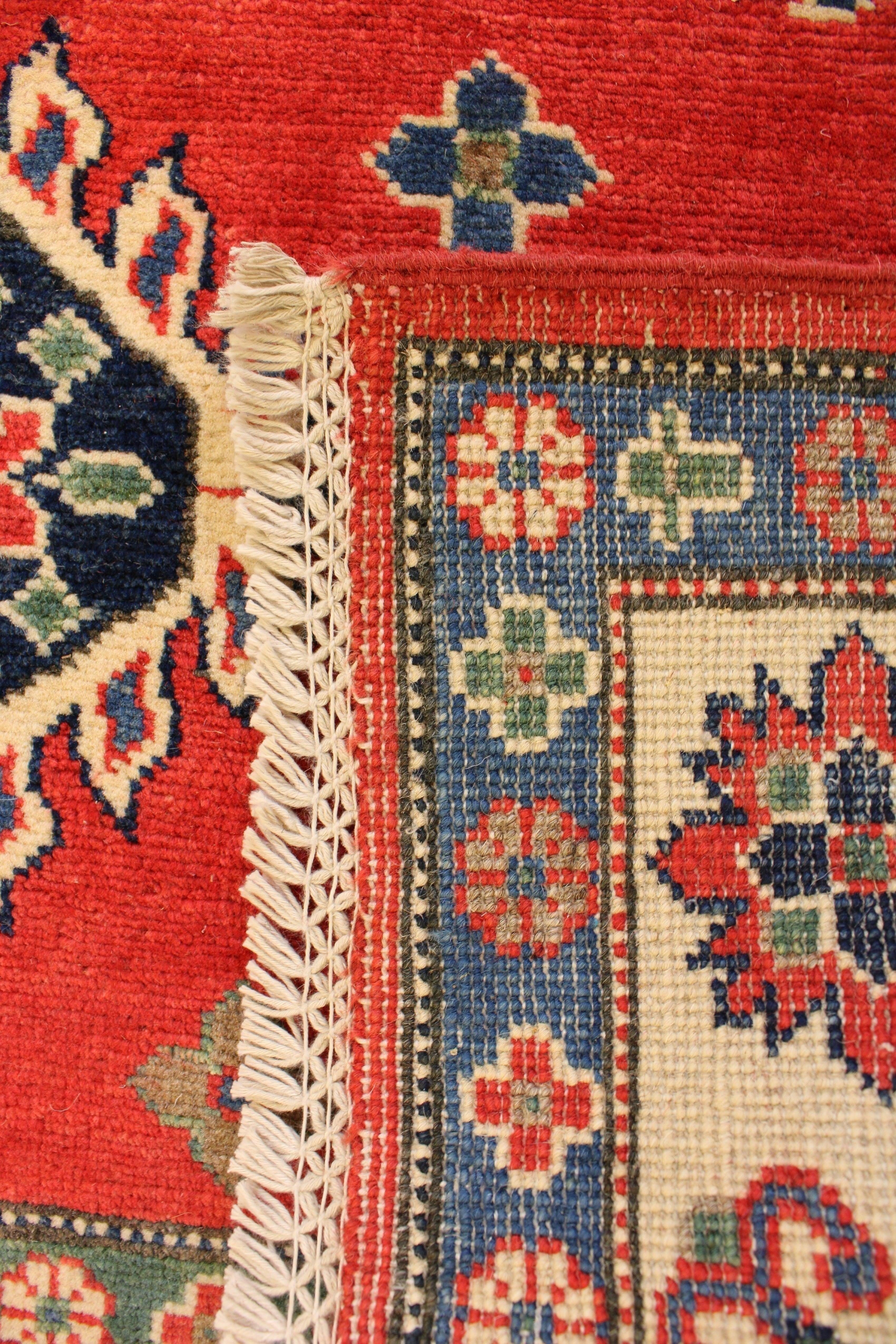 5x7 Red Afghan Kazaak Rug