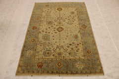 Wool Oriental Rugs, Oushak Rug, Knotted Rug, Rug On Carpet, Bedroom Rugs