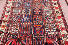 Bakhtiari Rug, Hand Knotted Persian Rug, Colorful Rug