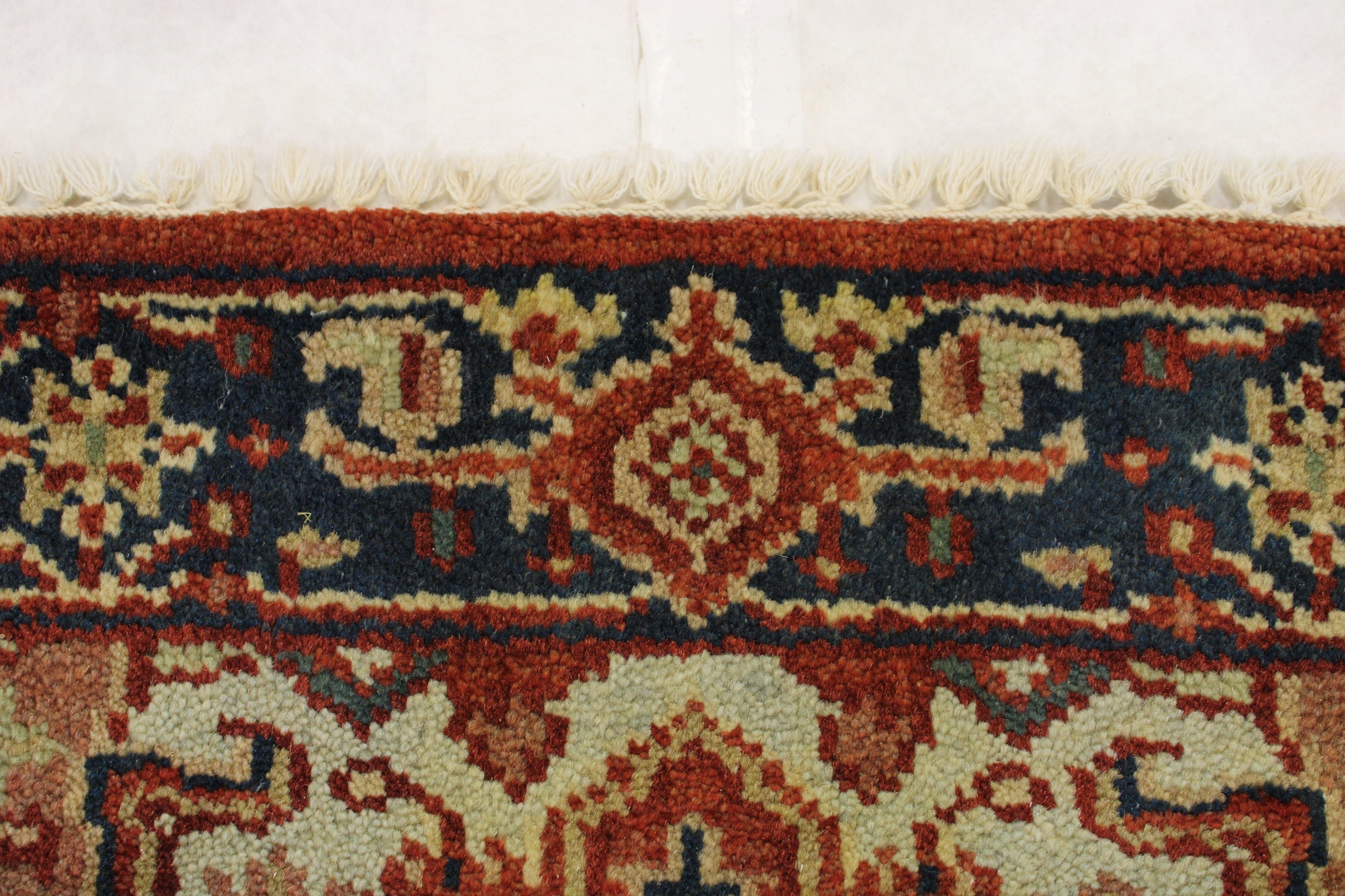 Serapi Rug, Hand Knotted Runners, 3x10 Runner, Non Slip Runner Rug, Outdoor Carpet Runner
