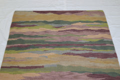 Multicolor Rug, Hand Knotted Wool Rug