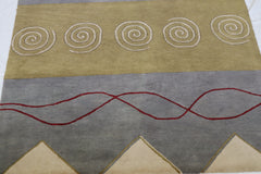 Hand Tufted Wool Rug, Colorful Rug
