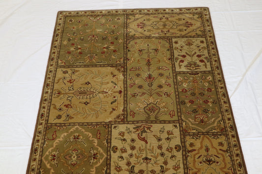 Indian Rug, 5x8 Area Rug, Handmade Rug, Traditional Rug