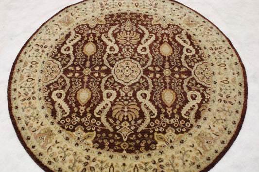 4x4 Round Rug, Oushak Round Rug
