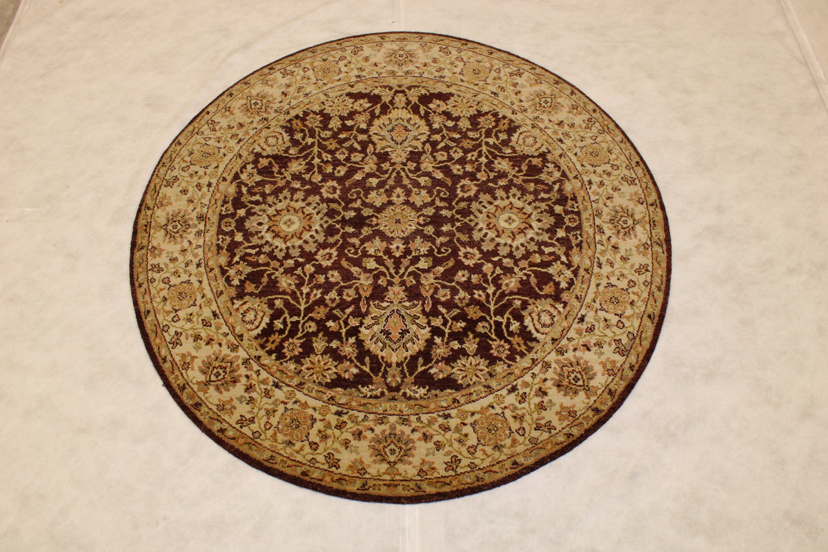 Oushak Round Rug, Traditional Round Rug