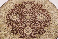Traditional Round Rug, Oushak Round Rug, Indian Rug
