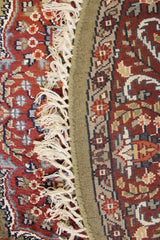 5x5 Round Rug, Indian Round Rug, Jammu Kashmir Rug