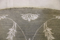 Hand Knotted Round Rug, Oushak Puja Design Rug