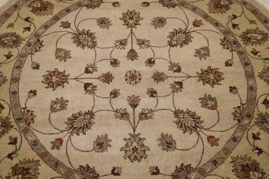 6x6 Round Rug, Oushak Round Rug, Traditional Rug