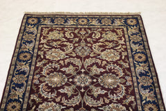 Indian Jaipur Rug, 4x6 Geometric Rug