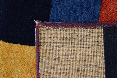 Hand Knotted Rug, Colorful Area Rug