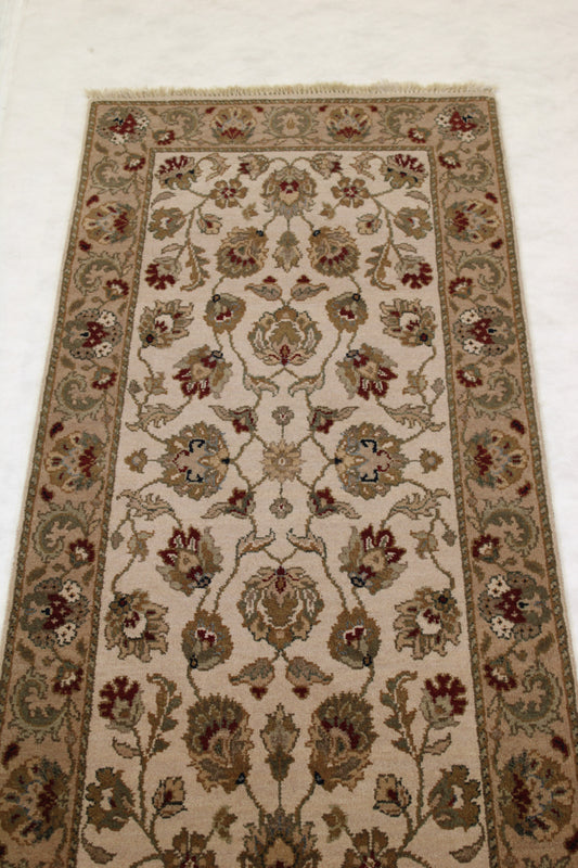 Indian Jaipur Rug, Oriental Runner Rug