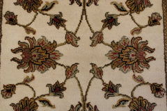Persian Hand Knotted Rug, Silk Flower Design Rug